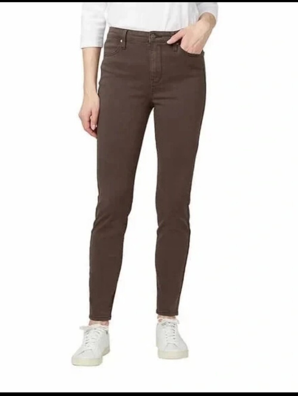 Buffalo David Bitton High Rise Skinny Stretch Jeans Chocolate Brown Size 4/27